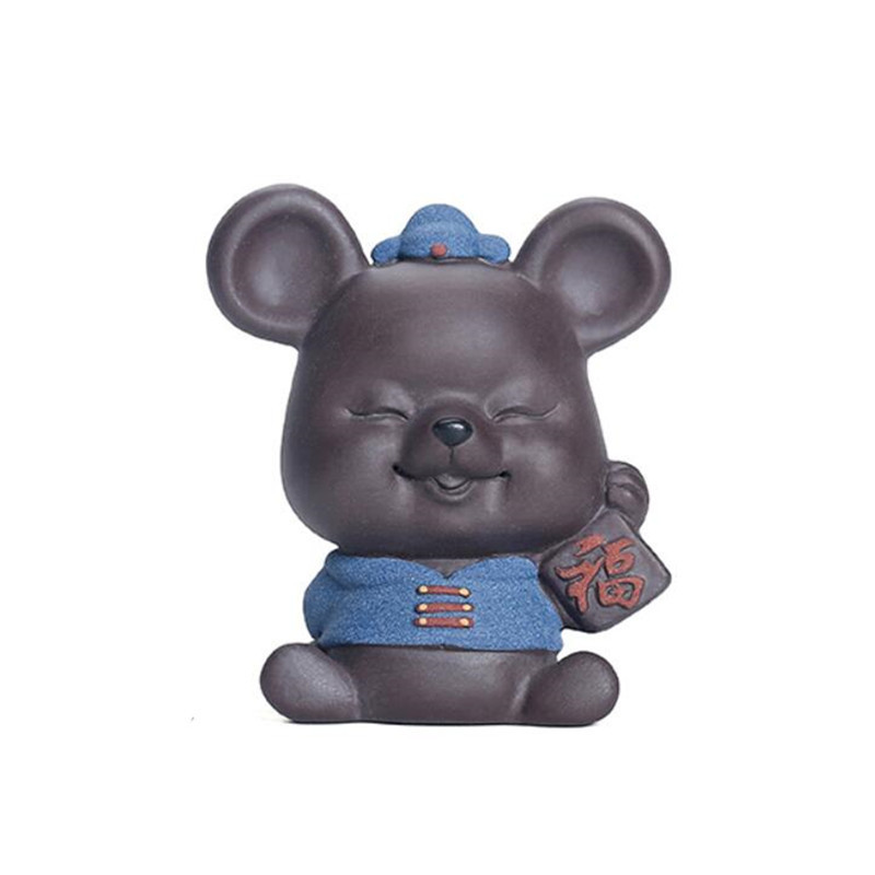 Radoša Zodiaka Pele Purpura Māla tēja Mājdzīvnieku tēja Figūriņas Rotājumi Roku darbs Tējas Galda dekorācijas Piederumi Dāvanas