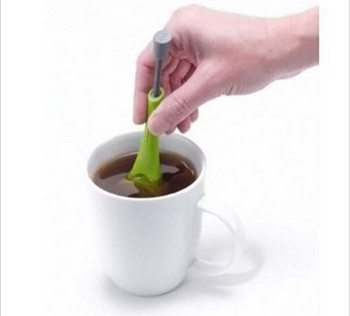 Инфузер за чай Вградено бутало Здравословен интензивен вкус Торбичка чай за многократна употреба Пластмасова цедка за чай и кафе Измерване Завъртане Стръмно разбъркване&