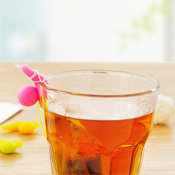 6 бр. Силиконова настойка за чай за многократна употреба Торбичка за чай Висящ чайник Аксесоари Устройство за разпознаване на охлюви Чаша с охлюви Етикет със щипка
