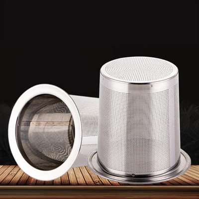 Мрежа от неръждаема стомана за многократна употреба Цедка за запарване на чай Чайник Филтър за подправки от чаени листа Кухненски аксесоари Мрежа за филтър за чай