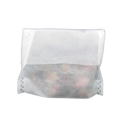 100 vnt. 65 x 70 mm neaustinio audinio filtro maišelis Tuščias arbatos kavos prieskonių žolelių priešais sulankstymas Uždaryti su apačia didele talpa