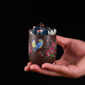 Yixing Purple Clay teásüveg oolong Tieguanyin tárolóedények utazási teászacskó tároló doboz Hordozható lezárt tea caddy fűszerszervező