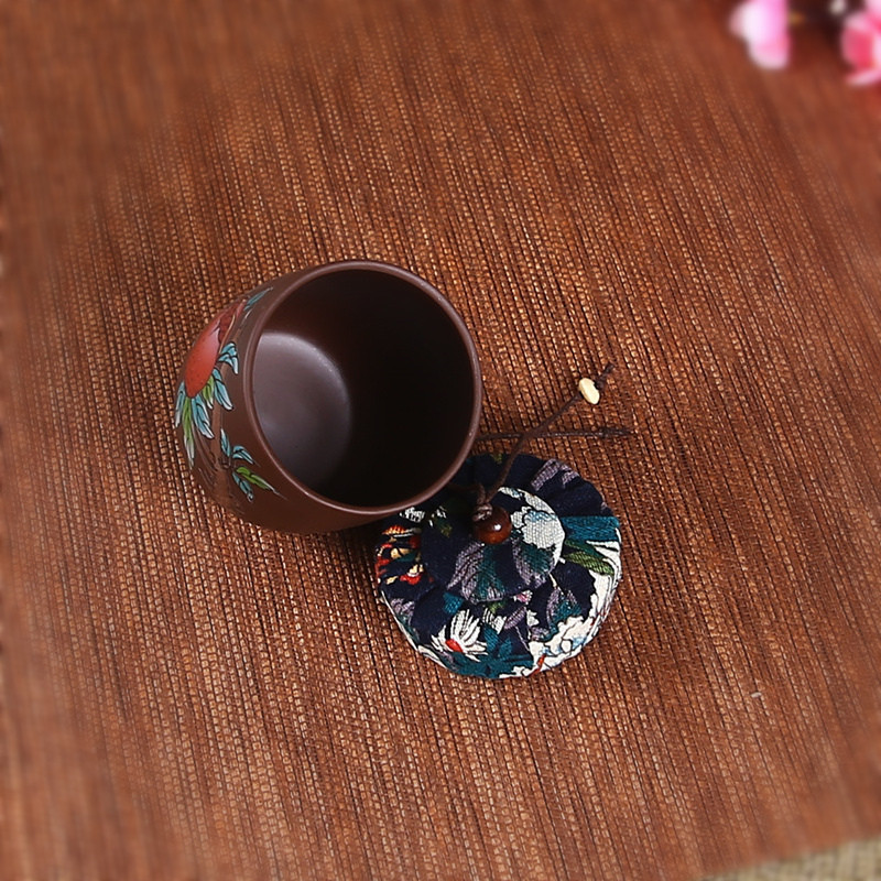 Yixing Purple Clay teásüveg oolong Tieguanyin tárolóedények utazási teászacskó tároló doboz Hordozható lezárt tea caddy fűszerszervező