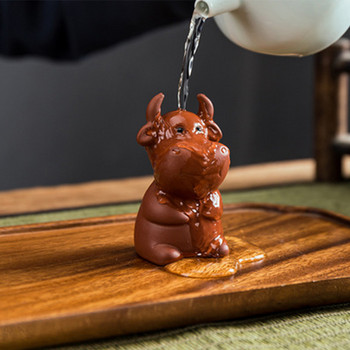 Zisha Zodiac Signs Tea Pets Creative Cute Ceramic Mini Tea Pets Tea Art Small Ornaments Can Raise Tea Pets