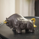 Čajni ukrasi Dekoracije koje se mogu podržati Sretna goveda koja mijenjaju boju Čaj Pet Ljubičasti pijesak Pribor za čaj Ljubičasti pijesak Borba goveda