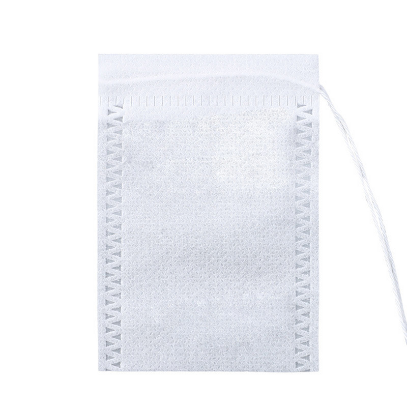 100 tk ühekordselt kasutatav multifunktsionaalne praktiline mugav nööriga teekott Võrgusilmafiltriga ürtide säilitussõela kott