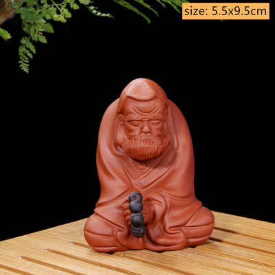 Violeta māla tēla statuja, tēja, mājdzīvnieku rotājums, ar rokām darināts boutique tējas figūriņas dekors Mājas tējas servīzes aksesuāri darbvirsmas dekors