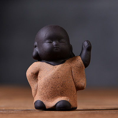 Little Monk Sets Tējas Aksesuāri Tējas Komplekts Violeta Māla Tēja Pet Yixing Budas Decorativos Figuras Ķīniešu Kungfu tējas komplekts