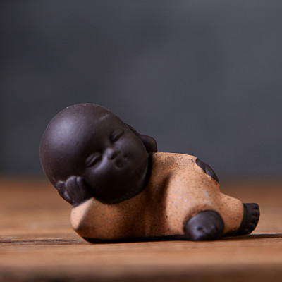 Little Monk Sets Tējas Aksesuāri Tējas Komplekts Violeta Māla Tēja Pet Yixing Budas Decorativos Figuras Ķīniešu Kungfu tējas komplekts