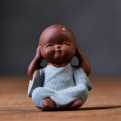 Little Monk Sets Tējas Aksesuāri Tējas Komplekts Violeta Māla Tēja Pet Yixing Budas Decorativos Figuras Ķīniešu Kungfu tējas komplekts