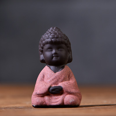 Little Monk Sets Tējas Aksesuāri Tējas Komplekts Violeta Māla Tēja Pet Yixing Budas Decorativos Figuras Ķīniešu Kungfu tējas komplekts