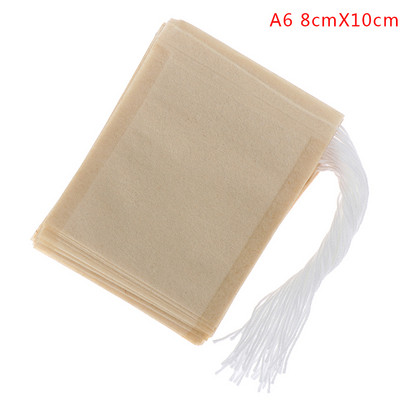 100 vnt. vienkartiniai arbatos maišeliai Arbatos filtrai maišeliai Medvilninis muslino raištelių maišelis, maišelis, arbatos maišelis, virimas, atskiri prieskonių maisto filtrų maišeliai