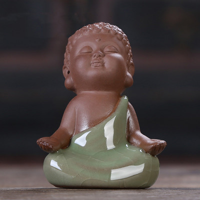 WDDSXXJSL radošā simulācija Purpura māla keramika tēja Mājdzīvnieks Budas dekorēšana Automašīnas interjera piederumi Tējas namiņa piederumi Tēja Mājdzīvnieki