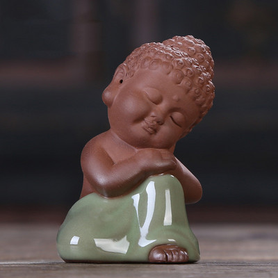 WDDSXXJSL radošā simulācija Purpura māla keramika tēja Mājdzīvnieks Budas dekorēšana Automašīnas interjera piederumi Tējas namiņa piederumi Tēja Mājdzīvnieki