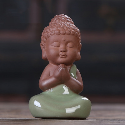 WDDSXXJSL radošā simulācija Purpura māla keramika tēja Mājdzīvnieks Budas dekorēšana Automašīnas interjera piederumi Tējas namiņa piederumi Tēja Mājdzīvnieki