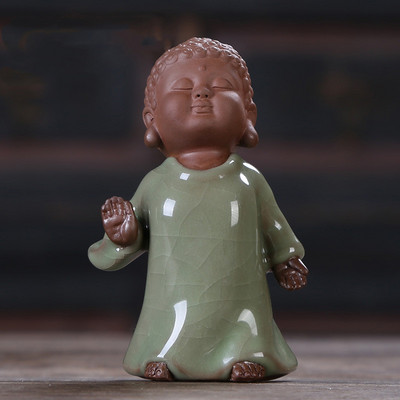 WDDSXXJSL radošā simulācija Purpura māla keramika tēja Mājdzīvnieks Budas dekorēšana Automašīnas interjera piederumi Tējas namiņa piederumi Tēja Mājdzīvnieki