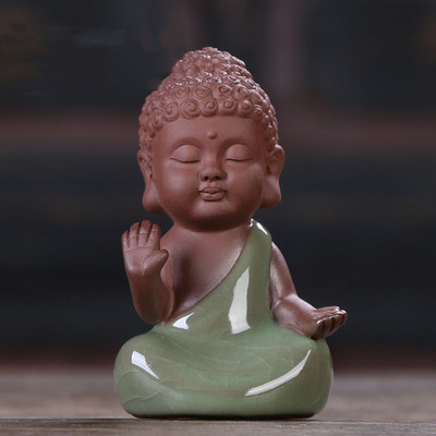 WDDSXXJSL radošā simulācija Purpura māla keramika tēja Mājdzīvnieks Budas dekorēšana Automašīnas interjera piederumi Tējas namiņa piederumi Tēja Mājdzīvnieki