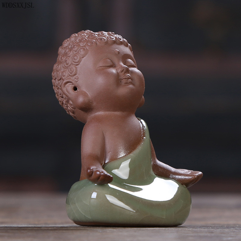 WDDSXXJSL radošā simulācija Purpura māla keramika tēja Mājdzīvnieks Budas dekorēšana Automašīnas interjera piederumi Tējas namiņa piederumi Tēja Mājdzīvnieki