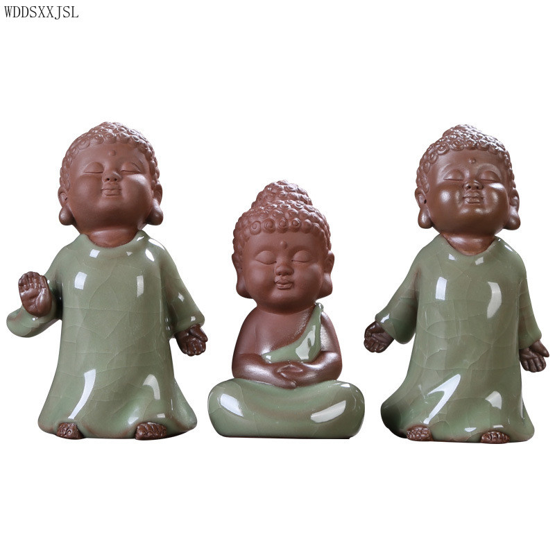 WDDSXXJSL radošā simulācija Purpura māla keramika tēja Mājdzīvnieks Budas dekorēšana Automašīnas interjera piederumi Tējas namiņa piederumi Tēja Mājdzīvnieki