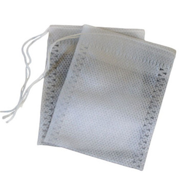 100 бр. 5x7 см нетъкан текстил, билков насипен чай Bolsas de te, празни ароматизирани филтърни торбички за чай за еднократна употреба с уплътнение за лечение на връв