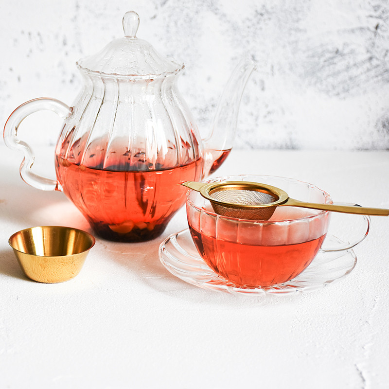 Nerūsējošā tērauda sieta tējas tējkanna Atkārtoti lietojams tējas sietiņš Metāla krūzes sietiņš sietiņš vaļēju lapu filtrs ar rokturi virtuves rīks