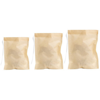 100 τμχ Σακουλάκια φίλτρου τσαγιού String Wood Pulp Material Filter bag Hot Tea Infuser for Kitchen Loose Tea Spice