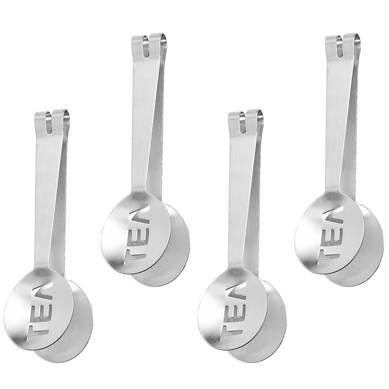 4 gab. Barbekjū izsmalcinātas cukura knaibles Nelipīgas sviestmaižu tosteris Karotes formas servēšanas mini nerūsējošā tērauda radošās ledus skavas