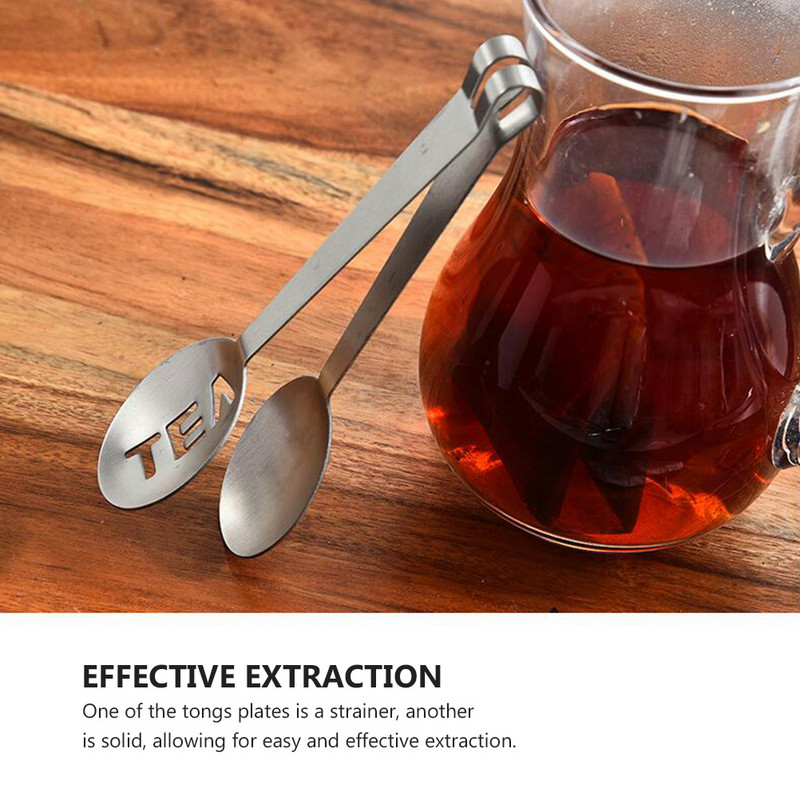 4 gab. Barbekjū izsmalcinātas cukura knaibles Nelipīgas sviestmaižu tosteris Karotes formas servēšanas mini nerūsējošā tērauda radošās ledus skavas