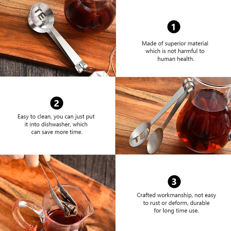 4 gab. Barbekjū izsmalcinātas cukura knaibles Nelipīgas sviestmaižu tosteris Karotes formas servēšanas mini nerūsējošā tērauda radošās ledus skavas