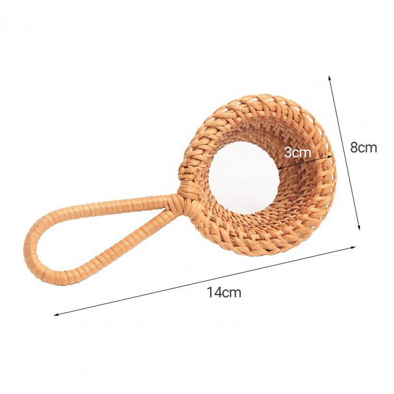 Arbatos sieteliai Natūralaus rotango virtuvės įtaisas Bambuko arbatos filtras Koštuvas filtro infuzinis kinų arbatos ceremonijos arbatos įrankiai