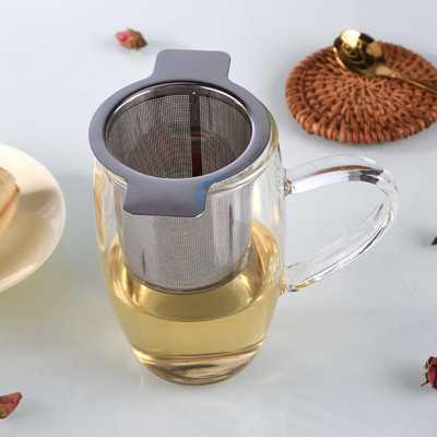 1PC Цедка за чай от неръждаема стомана Цедка за многократна употреба Цедка за подправки от чаени листа Мрежеста цедка за филтър за чай Кухненски аксесоари