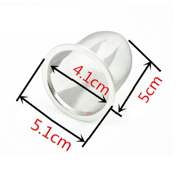 Диаметър 5,1-9 CM Мрежест инфузер за чай Цедка за чай за многократна употреба Чайник от неръждаема стомана Филтър за подправки от листа Кухненски аксесоари