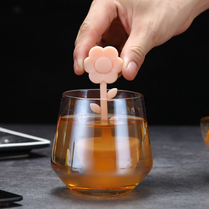 Virtuves piederumi tējas sietiņš pārtikas kvalitātes silikagela tējas sietiņš saulespuķu formas tējas sietiņš alus vārīšanas plīts