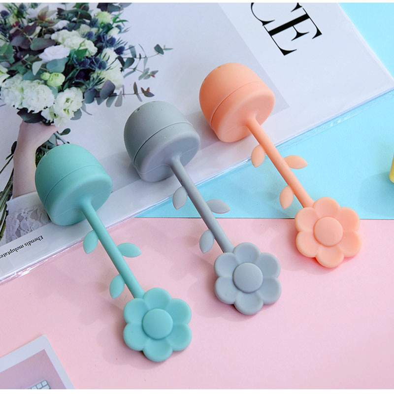 Virtuves piederumi tējas sietiņš pārtikas kvalitātes silikagela tējas sietiņš saulespuķu formas tējas sietiņš alus vārīšanas plīts