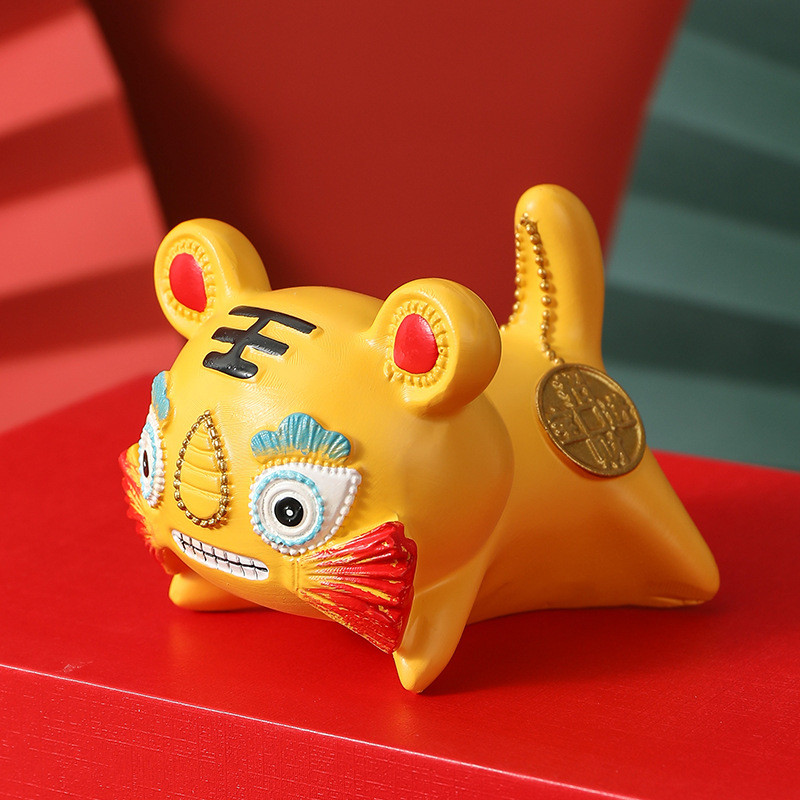 A tigris éve Szerencsés kabalája Gazdagság Feng Shui Díszek irodai és lakberendezési színváltoztató teásállat Ideális tea szerelmeseinek