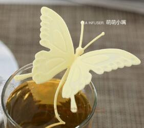 Karstā izpārdošana Butterfly tējas maisiņi, sietiņi, silikona filtrs, iesmidzinātājs, silīcija dioksīds Jauki tējas maisiņi tējas un kafijas dzērieniem Bezmaksas piegāde preces