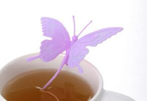 Karstā izpārdošana Butterfly tējas maisiņi, sietiņi, silikona filtrs, iesmidzinātājs, silīcija dioksīds Jauki tējas maisiņi tējas un kafijas dzērieniem Bezmaksas piegāde preces