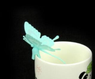 Karstā izpārdošana Butterfly tējas maisiņi, sietiņi, silikona filtrs, iesmidzinātājs, silīcija dioksīds Jauki tējas maisiņi tējas un kafijas dzērieniem Bezmaksas piegāde preces