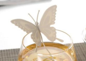 Karstā izpārdošana Butterfly tējas maisiņi, sietiņi, silikona filtrs, iesmidzinātājs, silīcija dioksīds Jauki tējas maisiņi tējas un kafijas dzērieniem Bezmaksas piegāde preces