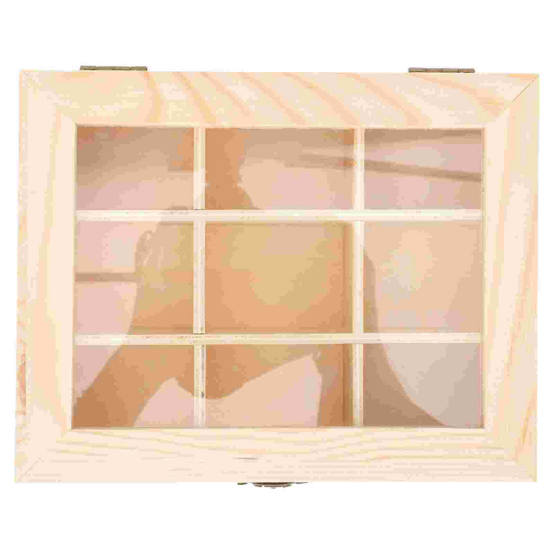 Органайзер за сервиз за чай Чанти Дървена стойка за витрини Чекмеджета за кафе Кутия за съхранение на етерични масла