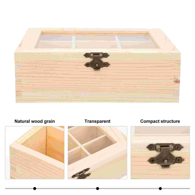 Органайзер за сервиз за чай Чанти Дървена стойка за витрини Чекмеджета за кафе Кутия за съхранение на етерични масла