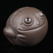 Lila Agyag Tea Kisállat Díszek Aranyos Béka Tea játék Kézműves Kis Béka Tea Asztali Díszek Teáskészlet Kiegészítők