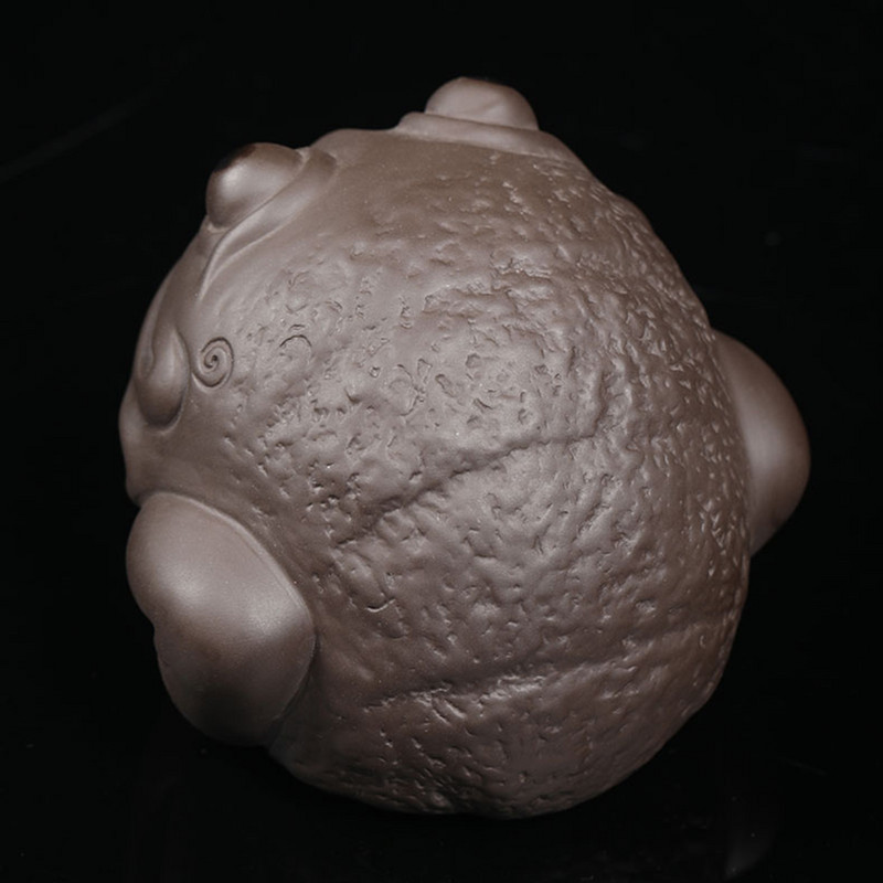 Lila Agyag Tea Kisállat Díszek Aranyos Béka Tea játék Kézműves Kis Béka Tea Asztali Díszek Teáskészlet Kiegészítők