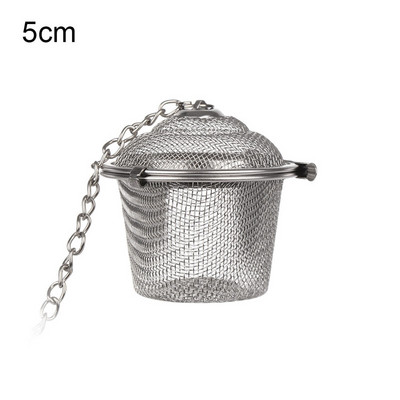 5 dydžių nerūdijančio plieno sieteliai Arbatos infuzinis fiksatorius Prieskonių arbatos sietelis Tinklinis infuzinis arbatos filtro sieteliai Virtuvės priedai