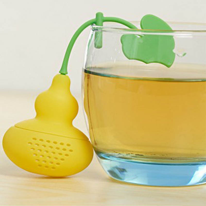 1 τεμ. Σιλικόνης σιλικόνης Τροφίμων σε σχήμα καλαμπασιού Σουρωτήρι τσαγιού Στεγνωτήρας τσαγιού Αξεσουάρ τσαγιού Αξεσουάρ κουζίνας