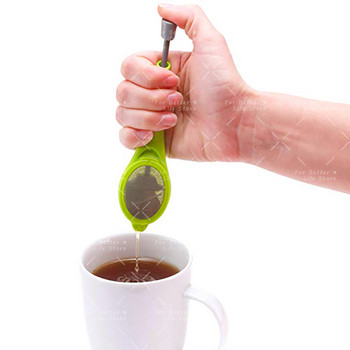 1PC 22G Push Type Цедка за чай и кафе за многократна употреба Вкус на здравословна храна Total Infuser Stir Press Пластмасова термостабилност