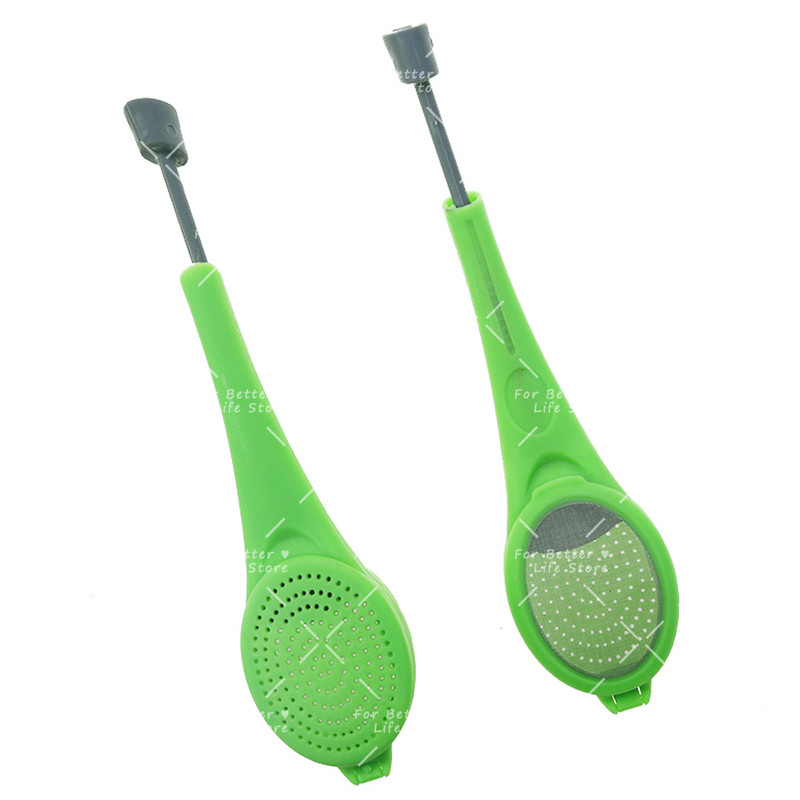 1PC 22G Push Type Atkārtoti lietojams tējas kafijas sietiņš Veselīgas pārtikas kvalitātes garša Total Infuser maisīšanas prese Plastmasas termostabilitāte