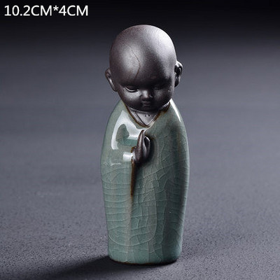 JIA-GUI LUO keramikas purpursarkanā māla tējas mājdzīvnieku tējas dekorēšana keramikas mūku komplekts māla tējas mājdzīvnieks N027