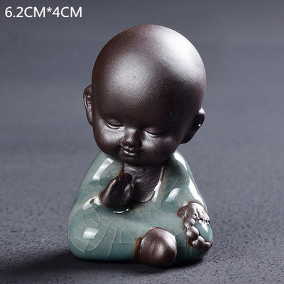 JIA-GUI LUO keramikas purpursarkanā māla tējas mājdzīvnieku tējas dekorēšana keramikas mūku komplekts māla tējas mājdzīvnieks N027