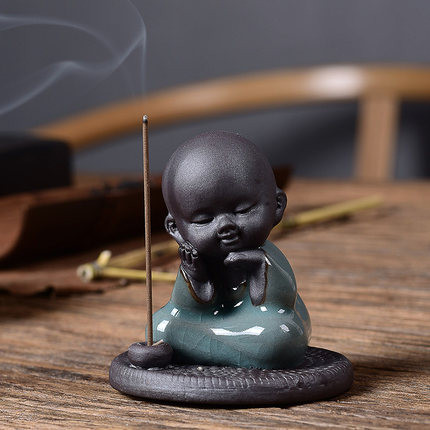 JIA-GUI LUO keramikas purpursarkanā māla tējas mājdzīvnieku tējas dekorēšana keramikas mūku komplekts māla tējas mājdzīvnieks N027